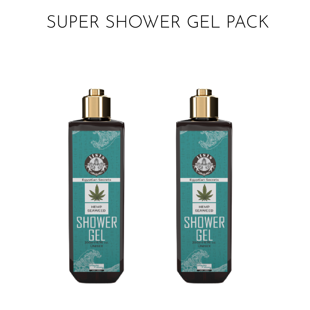 Pack of Two Hemp Seaweed Shower Gel (200 ml)